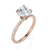 Stellar Radiant Square Cut Solitaire Diamond Wedding Ring (2.00 CT. Radiant Square)
