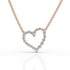 Glimmer Heart Diamond Pendant