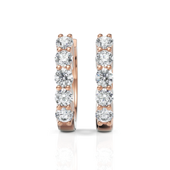 Scarlett Sparkle Diamond Hoop Earrings