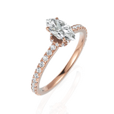Imperial Marquise Cut Solitaire Diamond Ring (0.50 CT. Marquise)
