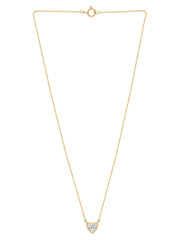 Lab Grown Solitaire Heart Diamond Necklace