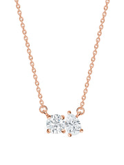Lab Grown Diamond Toi Et Moi Necklace