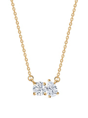 Lab Grown Diamond Toi Et Moi Necklace