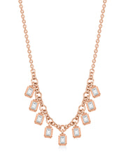 Lab Grown Shimmering Diamond Necklace For Women