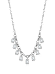 Lab Grown Shimmering Diamond Necklace For Women