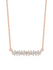 Lab Grown Diamond Baguette Necklace