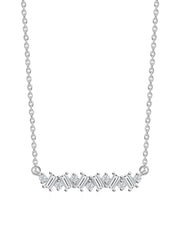 Lab Grown Diamond Baguette Necklace
