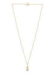 Lab Grown 0.20 Carat Diamond Solitaire Pendant With Chain