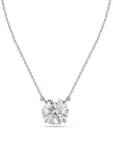 Ornate 2 Carat lab Diamond Solitaire Necklace