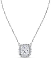 Princess 1 Carat Lab Diamond Gold Necklace