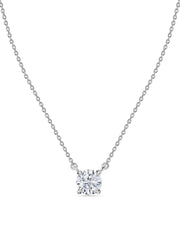 Lab Grown 0.50 Carat Solitaire Diamond Pendant With Chain