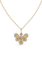 Lab Grown Diamond Bee Pendant With Chain