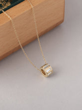 Baguette Lab Grown Diamond Barrel Necklace