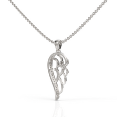 Superior Diamond Feather Pendant ( Neck Chain Is Not A Part Of The Product And Can Be Bought Separately )