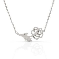 Paradise Flower Diamond Necklace