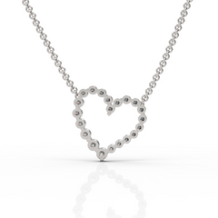 Glimmer Heart Diamond Pendant