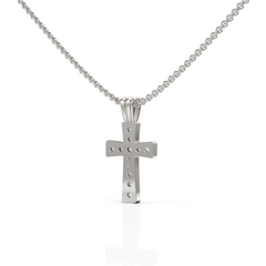 Whitney Cross Diamond Pendant Superior Diamond Feather Pendant ( Neck Chain Is Not A Part Of The Product And Can Be Bought Separately )