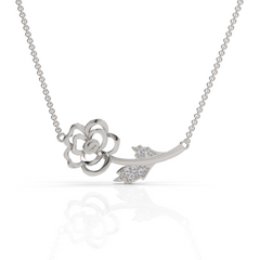 Paradise Flower Diamond Necklace