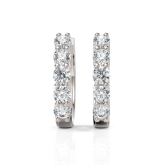 Scarlett Sparkle Diamond Hoop Earrings