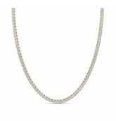 Lavish Round Cut Tennis Diamond Necklace