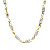 Jazzy Diamond Necklace Chain For Men With Round Cut Diamonds