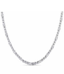 voguish Round Cut Diamond Necklace For Men