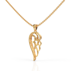 Superior Diamond Feather Pendant ( Neck Chain Is Not A Part Of The Product And Can Be Bought Separately )