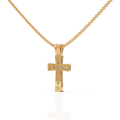 Whitney Cross Diamond Pendant Superior Diamond Feather Pendant ( Neck Chain Is Not A Part Of The Product And Can Be Bought Separately )