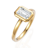 Alluring Emerald Cut Diamond With Bezel Setting (1.00 CT.)