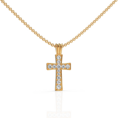 Whitney Cross Diamond Pendant Superior Diamond Feather Pendant ( Neck Chain Is Not A Part Of The Product And Can Be Bought Separately )