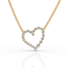 Glimmer Heart Diamond Pendant