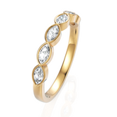 Half Eternity Marquise Diamond Wedding Band