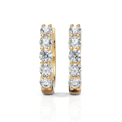 Scarlett Sparkle Diamond Hoop Earrings