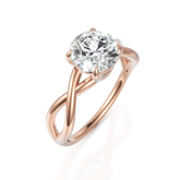 Lustre Solitaire Diamond Ring (1.50 CT. Round Cut)