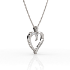 Twirl Heart Diamond Pendant ( Neck Chain Is Not A Part Of The Product And Can Be Bought Separately )