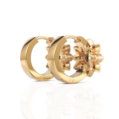 Radiating Floral Diamond Earrings