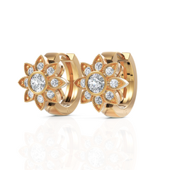Radiating Floral Diamond Earrings