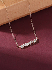 Lab Grown Diamond Baguette Necklace