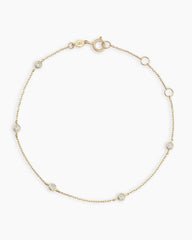 Classic Five Diamond Bracelet