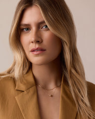 Diamond Bond Interlocking Rose Necklace