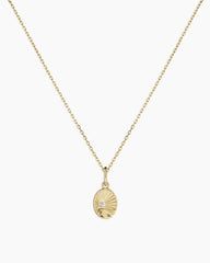 Diamond Beach Charm Necklace