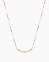 Diamond Taner Bar Mini Necklace
