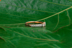 Classic Diamond Band Ring with Prong-Set Brilliance