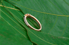 Classic Diamond Band Ring with Prong-Set Brilliance