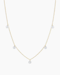 Floating Diamond Flutter Necklace