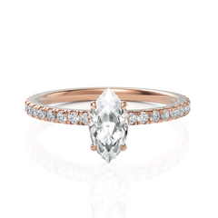 Imperial Marquise Cut Solitaire Diamond Ring (0.50 CT. Marquise)