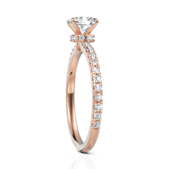 Latin Oval Cut Diamond Solitaire Ring (0.50 CT Oval)