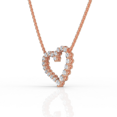 Glimmer Heart Diamond Pendant