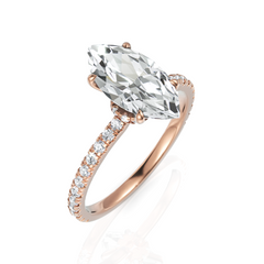 Eleanor Marquise Cut Solitaire Diamond Ring (2.00 CT. Marquise Cut)