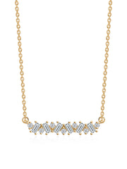 Lab Grown Diamond Baguette Necklace